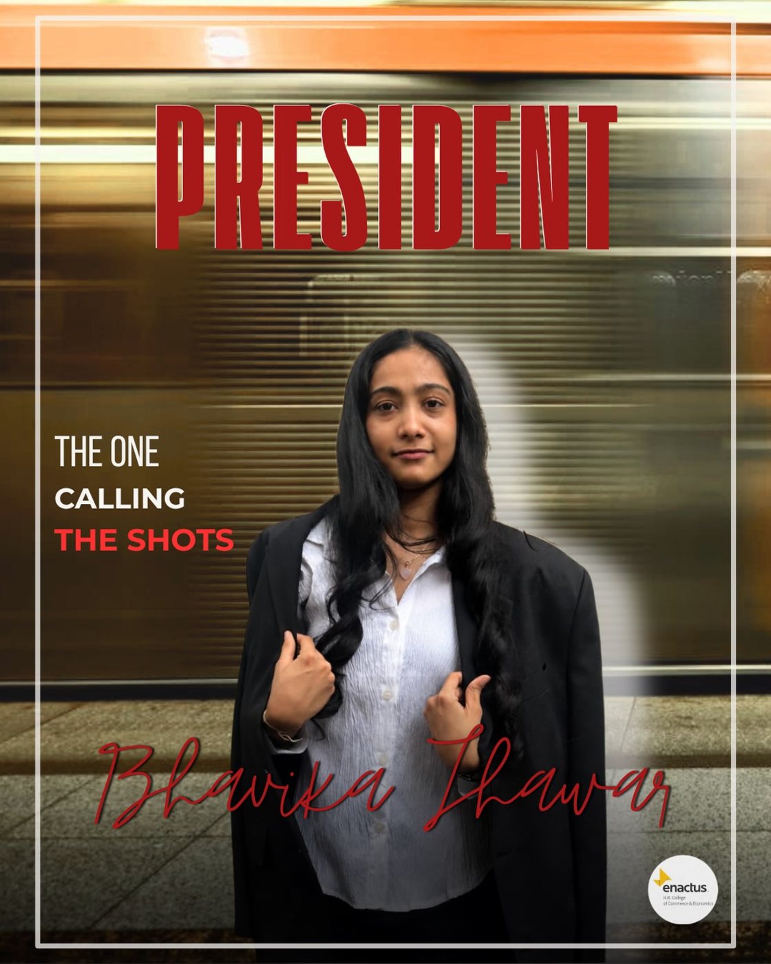 Bhavika Jhawar, President, Enactus H.R. College