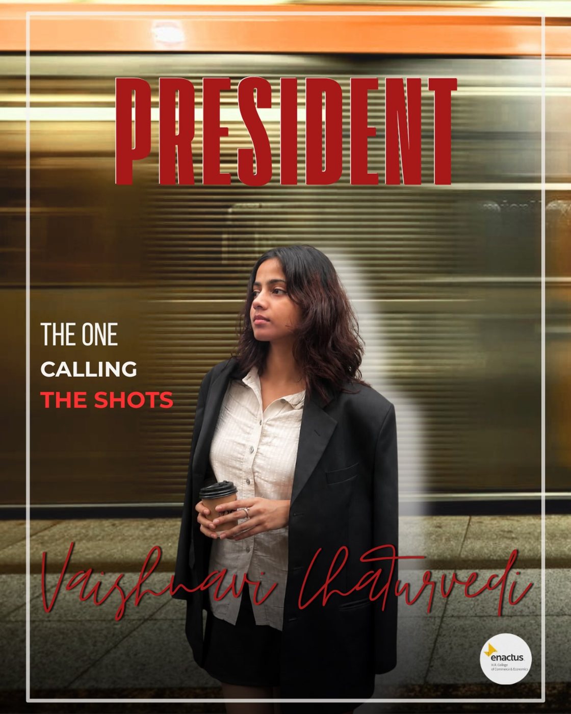 Vaishnavi Chaturvedi, President, Enactus H.R. College